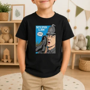 Top Police Stupid Law Kids T-Shirt