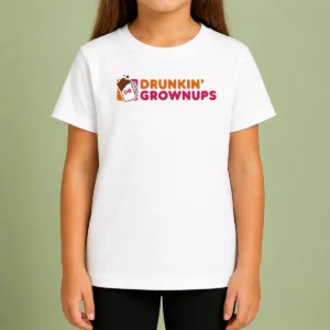 Premium Funny Drunkin Grownups DG Mug Logo Parody Kids T-Shirt