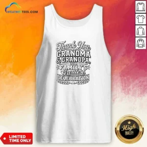 Premium Family Celebration Thank You Grandma Grandpa Line Art Shirt - Image 4