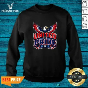 Premium United In Pride Eagle Typography Sweatshirt