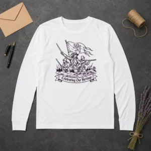 Awesome Celebrating Our Heritage Battle Of The Boyne Line Art Long Sleeve Shirt