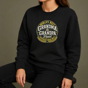 Awesome Official Grandparents Day Proud Grandchildren Mascot Badge Sweater