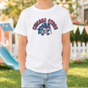 Official Kid'S Chicago Stars FC Soccer Player Blue Kids T-Shirt