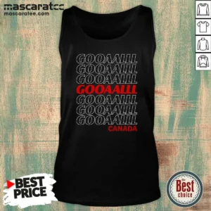 Official Gooooalll Canada Soccer Fan Apparel For Game Day Tank Top