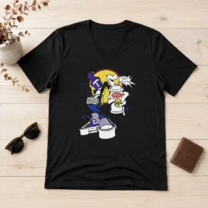 Original Tribal Zodak Graffiti Artist Streetwear Graphic V-Neck Shirt