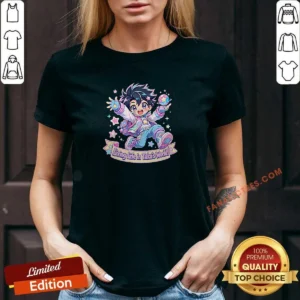 Hot Takas World Characters Kawaii Anime Passion V Neck Shirt featuring colorful anime designs on a comfortable V neck garment
