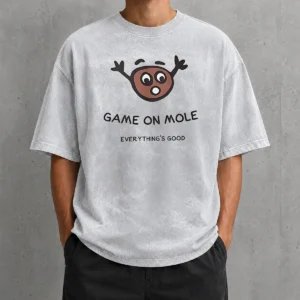Perfect Hot Game On Mole Everything'S Good washed t shirt in soft fabric with relaxed fit