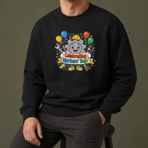 Funny Celebrating Workers Day Gear Anime For Labour Day Sweater