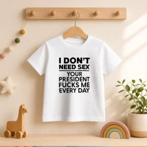 Top I Don'T Need Sex Your President Fucks Me Every Day Kids T-Shirt