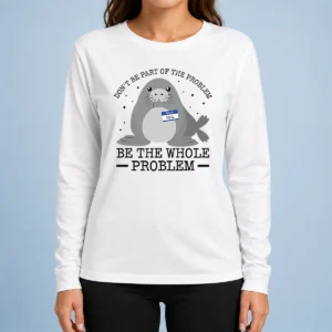 Nice Pretty Hello My Name Is Neil Funny Seal Character Long Sleeve Shirt