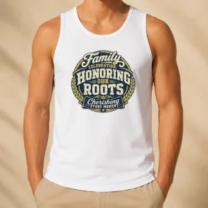 Nice Good Family Celebration Gratitude Mascot Badge Tank Top