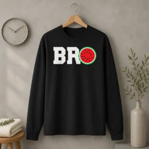 Hot Bro Watermelon Slice Long Sleeve Shirt