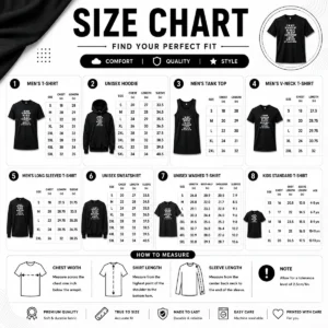 Size chart for Nice I'M Not Scared Of My Wife I'M Just Doing What I Love Which Is Not Making Her Mad with measurements in inches and cm