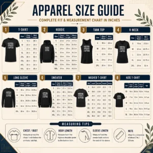 Size chart for Awesome When Men Stop Bing Asshooles I'Ll Stop Being A Bitch with measurements in inches and cm