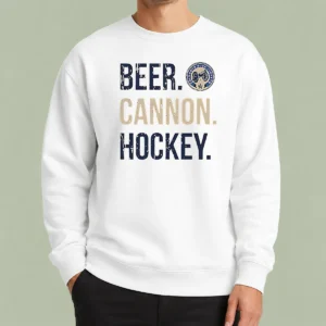 Pretty Columbus Blue Jackets Beer Cannon Hockey Sweater