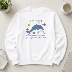 Premium Happy Dolphin Jumping Undiagnosed But Something Ain'T Right Sweater