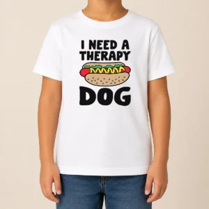 Nice Therapy Dog Ivory Kids T-Shirt