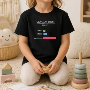Top What Gives People Power Money Status Mitochondria Kids T-Shirt