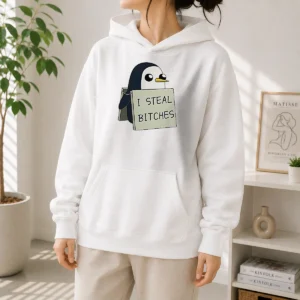 Top Gunter The Penguin I Steal Bitches Adventure Time Hoodie
