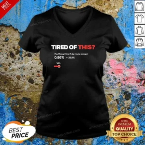 Premium Tired Of This Play Through Rate Analytics Dashboard V Neck Shirt v neck optimized in black