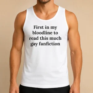 Pretty First In My Bloodline To Read This Much Gay Fanfiction Tank Top