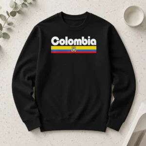 Pretty Colombia Flag Colombian Pride South America Long Sleeve Shirt