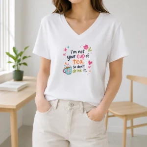 Original Im Not Your Cup Of Tea So Dont Drink It V-Neck Shirt