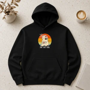 Original Boo Boo Crew Retro Ghost Nurse Halloween Hoodie