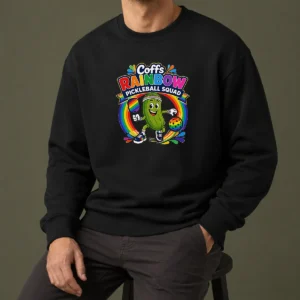 Official Coffs Rainbow Pickleball Team Fun Sweater