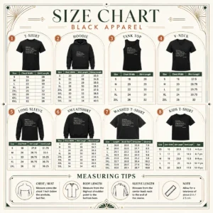 Size chart for Pretty Paul Greetings Grace Be With You I Thank God For You showing measurements in inches and cm