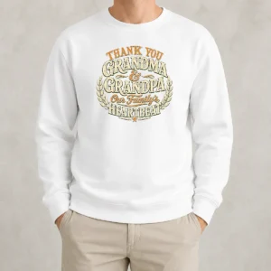 Nice Pretty Family Celebration Vintage Gratitude For Grandparents Sweater