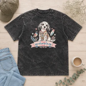 Pretty OHCA National Specialty 2026 Kawaii Hunting Dog Pride Washed T-Shirt