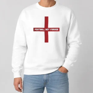 Original Funny Football Not Farage England St George'S Cross Sweater