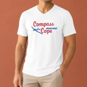 Top Pretty Boeing Compass Cope Aviation Military Aircraft V-Neck Shirt