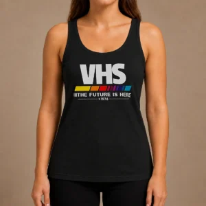 Top Pretty VHS The Future Is Here Tank Top