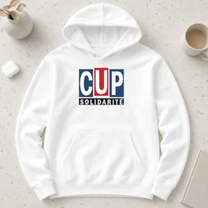 Nice Happy CUP Solidarity Red White Blue Logo Hoodie