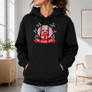Official Dopamine Addicted To You Cute Brain Vector Hoodie