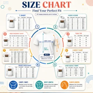 Size chart for Official Idaho Spud Railcar Potato showing measurements in inches and cm
