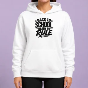 Pretty Back To School Ready To Rule Silhouette Hoodie