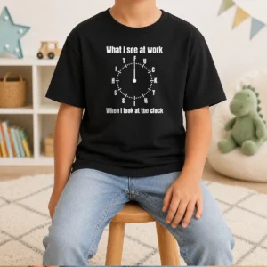 Premium What I See At Work When I Look At The Clock Fuck This Shit Kids T-Shirt