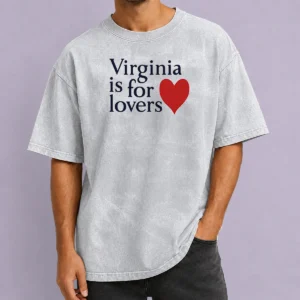 Awesome Hot Virginia Is For Lovers Washed T-Shirt