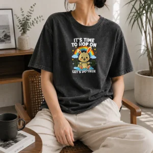 Awesome Time To Hop On Washed T-Shirt
