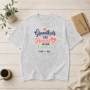 Official Funny Heartwarming Grandparents Day Vector Washed T-Shirt