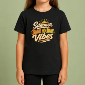 Nice Summer Bank Holiday Cozy Typography Family Gatheri Kids T-Shirt