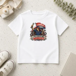 Official Awesome Labour Day Celebration Workers Pride Kids T-Shirt