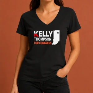 Nice Pretty Kelly Thompson For Congress V-Neck Shirt