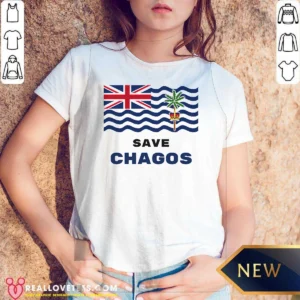 Good Save Chagos British Indian Ocean Territory Flag V-Neck Shirt