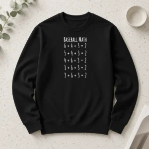 Funny Nice Baseball Math Long Sleeve Shirt
