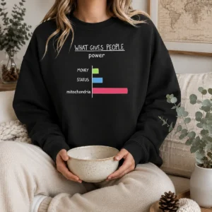 Top What Gives People Power Money Status Mitochondria Sweater