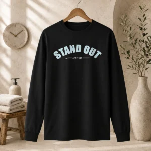 Top Pretty Stand Out Attitude Long Sleeve Shirt